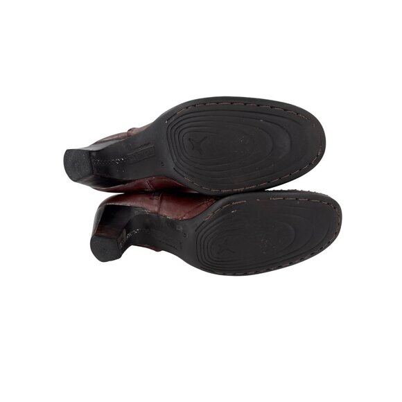 Pikolinos Brown Leather Mid-Calf Boots With Side Zip & Braided detail 10.5 (41) - Picture 10 of 12